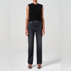 Agolde Women's Charcoal Straight Leg Jeans Pinch,waist 90's Size 29 Women and Hi